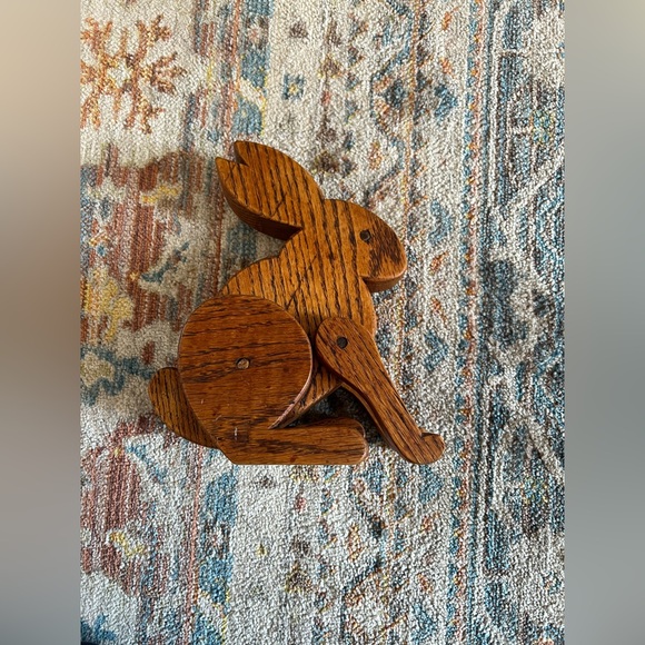 Wooden Rabbit Decoration - Picture 3 of 4